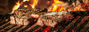 vlees op grill