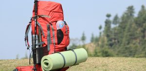 backpack met slaapmatje